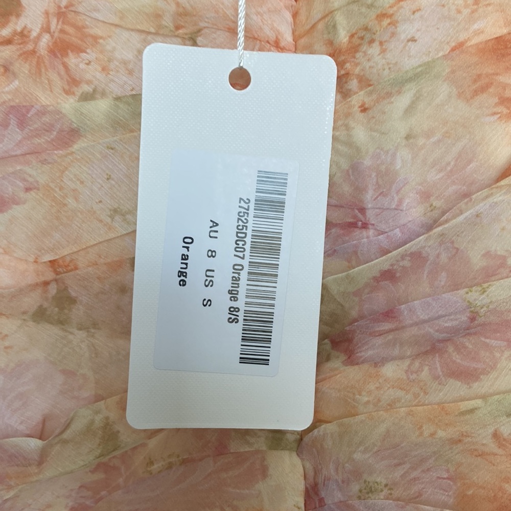 Puff sleeve v neckline mini dress - Picture 5 of 8